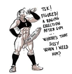 dickgirl dickgirl_only foreskin freckles futa_only futanari huge_cock huge_cock intersex intersex_only large_penis light-skinned_futanari monochrome original_character penis ripley_(sinsigat) ripley_schiumeat_(sinsigat) sinsigat sweat sweaty tagme uncircumcised uncut
