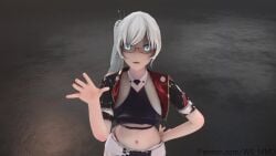 1girls animated blue_eyes mmd music_video rwby tagme video weiss_schnee white_hair