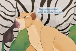 3:2 absurd_res animal_genitalia animal_penis balls blue_eyes blush bodily_fluids cheating_wife cum cum_in_mouth cum_in_nose cum_inside cum_while_penetrated dialogue disney duo ejaculation english_text equid equine equine_genitalia equine_penis felid feline fellatio female female_penetrated feral feral_on_feral feral_penetrated genital_fluids genitals ghostyxtoasty grass hi_res infidelity interspecies lion male male/female male_on_feral male_penetrating male_penetrating_female male_penetrating_feral mammal nala_(the_lion_king) oral oral_penetration pantherine penetration penile penile_penetration penis penis_in_mouth plant sex stripes tall_grass text the_lion_king thought_bubble zebra