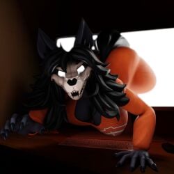 1girls dat_ass echoedragon looking_at_viewer mal0 malo monitor scp-1471 scp-1471-a scp_foundation skull_mask