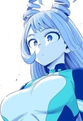 1girls ai_generated blue_bodysuit blue_eyes blue_hair bodysuit boku_no_hero_academia breasts closed_mouth drill_hair female female_focus female_only hadou_nejire hadou_nejire_(hero_outfit) hi_res horoyoi_drink large_breasts light_blue_hair long_hair looking_at_viewer matching_hair/eyes my_hero_academia nejire_hado nejire_hado_(hero_outfit) skin_tight solo twin_drills very_long_hair white_background