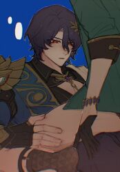 aventurine_(honkai:_star_rail) dr._ratio_(honkai:_star_rail) gay honkai:_star_rail implied_sex riding riding_penis yaoi