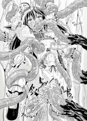 1girls artist_request black_and_white cum cum_drip cum_in_ass cum_in_mouth cum_in_pussy cum_inside cum_on_body cum_on_breasts cum_on_face cute_face exposed_breasts fatal_fury fatal_fury:_city_of_the_wolves female female garou:_mark_of_the_wolves hotaru_futaba king_of_fighters kof precum precum_drip precum_string ragged_clothing restrained restrained_arms restrained_by_tentacles ribbon ribbon_in_hair ribbons rough_sex tagme tentacle tentacle tentacle_in_ass tentacle_in_mouth tentacle_in_nipple tentacle_in_pussy tentacle_on_breast tentacle_penetration tentacle_rape tentacle_sex twintails