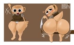 big_ass big_breasts big_thighs dandy's_world female female_only looking_at_viewer panties panties_removed roblox shelly_(dandy's_world) sm0ls_c0ck smol_gogeta tagme tail
