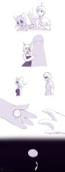betrayal comic crying dylan_(gammainks) gammainks hi_res kirlia mandy_(gammainks) mega_stone nintendo pokemon pokemon_(species) shadowy_figure slap sunflower tears