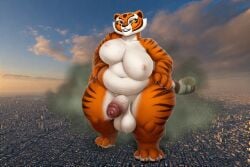 ai_generated anthro ballsack dreamworks farting futanari giant_female giantess kung_fu_panda master_tigress perchance_ai precum_drip testicles tiger_ears tiger_girl tiger_stripes tiger_tail
