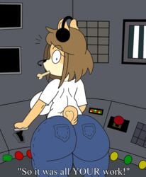 ass canine crackalacking jeans june_(jinu) large_ass pants silent_hill silent_hill_2 tagme