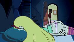 1boy 1girls 2021 4_fingers ass_cleavage big_ass blonde_hair brown_hair butt_crack disney disney_channel disney_xd edit edited face_down female human long_blonde_hair majuv male marco_diaz mewman screenshot screenshot_edit sleeping star_butterfly star_vs_the_forces_of_evil tagme