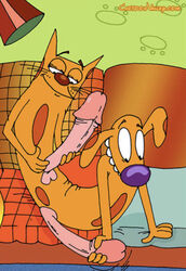 boner canine cartoonvalley.com catdog catdog_(series) feline gay male male_only nickelodeon yaoinami