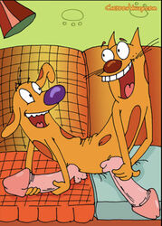 boner canine cartoonvalley.com catdog catdog_(series) feline gay hard_on male male_only nickelodeon yaoinami