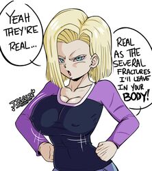 android 18 from dragon ball by pseudocel