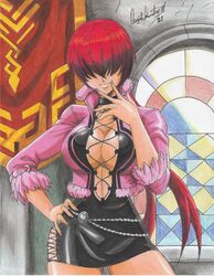 shermie (kof) from king of fighters by ravern clouk