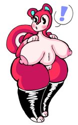 ! animal_crossing big_breasts breasts dork_boi female fur latex legwear lewd_dorky nintendo poppy_(animal_crossing) pussy squirrel thick_thighs video_games wide_hips