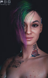 judy alvarez from cd projekt red by goldy 3d