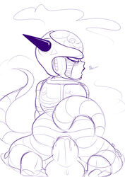 alien anal anal_insertion anal_sex ass dragon_ball dragon_ball_z dragonballfan frieza frieza_race gay gay_sex male male_only monochrome tagme