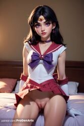 1girls ai_generated artist_name ass_visible_through_thighs bed bishoujo_senshi_sailor_moon black_hair bow bowtie breasts choker circlet clothes_lift collarbone covered_nipples earrings elbow_gloves gloves hi_res hino_rei indoors jewelry leotard lips lipstick long_hair looking_at_viewer magical_girl makeup medium_breasts miniskirt no_panties nose on_bed parted_lips patreon_username pillow pleated_skirt progenarts purple_bow purple_bowtie purple_eyes pussy realistic red_lips red_sailor_collar red_skirt rei_hino sailor_collar sailor_mars sailor_senshi_uniform shirt sitting skirt skirt_lift solo star_\\\\(symbol\\\\) star_choker star_earrings tiara uncensored upskirt watermark web_address white_gloves white_leotard white_shirt