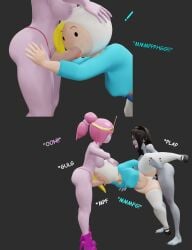 3d adventure_time ass dress fat_ass female fionna_and_cake fionna_campbell fionna_the_human_girl futa_on_female futadom futanari heperson intersex marceline marceline_the_vampire_queen princess_bubblegum skirt thick thick_ass thick_thighs thighhighs thighs threesome yuri