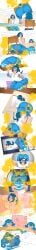 ass ass_focus blue_hair face_in_ass facesitting fart fart_fetish fart_filter fart_sniffing fart_torture farting_in_face farting_on_face generation_7_pokemon lana's_mother_(pokemon) lana_(pokemon) lazei pokemon popplio unaware