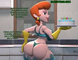 ass ass_focus back_focus back_view bubble_butt butt_focus cake caked_up cartoon_network dexter's_laboratory dexter's_mom fat_ass fat_butt fat_thighs female gangstergoj12k5 gangstergoji gangstergoji2k5 gangstergojinsfw kitchen lingerie milf red_hair redhead_female redhead_milf sfm source_filmmaker thick thick_ass thick_legs thick_lips thick_thighs wide_ass wide_hipped_female wide_hips wide_thighs