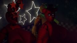 16:9 2025 3d_(artwork) anthro areola ass avian bear big_breasts bird blender_(artwork) bonnie_(fnaf) breasts chica_(fnaf) chicken digital_media_(artwork) female five_nights_at_freddy's freddy_(fnaf) galliform gallus_(genus) genitals group hi_res huge_breasts lagomorph leporid looking_at_viewer mammal mtf_crossgender nipples nude phasianid rabbit rule_63 scottgames trio widescreen