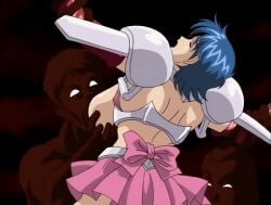 00s 1girls 2003 2d animated animated balls bangs blue_hair breast_grab breasts closed_eyes clothed_sex elbow_gloves female gangbang gloves groping group_sex hentai large_breasts leg_grab lowres magical_girl moonrock nami_sos no_bra open_clothes open_mouth open_shirt panties panties_aside penis pleated_skirt pussy pussy_juice rape red_legwear sex short_hair silhouette skirt skirt_lift spread_legs testicles thick_thighs thighhighs thighs uncensored underwear vaginal_penetration white_panties yamane_chisato