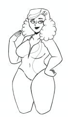 bathing_suit exotic_escapade female female_focus female_only fluffy_hair hairclip hairclips shirley_rossi solo swimsuit swimwear that_dan_guy