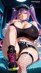 ai_generated big_breasts big_breasts big_thighs breasts breasts breasts_bigger_than_head female female female_only gigantic_breasts hololive hololive_japan hourglass_figure huge_breasts huge_breasts large_breasts large_tits looking_at_viewer massive_breasts massive_tits meropyx round_breasts seductive solo solo_female thick_thighs thin_waist tokoyami_towa voluptuous voluptuous_female vtuber wide_hips