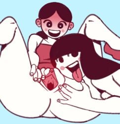 2boys blurry brothers chromatic_aberration depth_of_field hat matsuno_osomatsu multiple_boys siblings smile