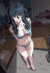 black_hair emo eyebags female fit_female goonette gye_baek-soon sexy