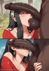 1boy1girl ai_generated busty cheating commission dark-skinned_male huge_cock huge_testicles interracial multiple_views netorare patreon patreon_ad patreon_url patreon_username penis_worship sinderellaart spy_x_family sucking_balls text thick voluptuous yor_briar yor_forger