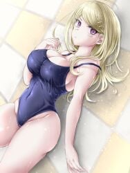 1girls akamatsu_kaede breasts danganronpa danganronpa_v3 female moon0771110 swimsuit tagme wet