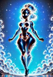 1girls ai_generated breasts darkeffect elemental_creature elemental_humanoid feet_together female female_focus female_only fire fire_creature fire_hair fire_humanoid flame flames high_heels no_mouth nude small_waist solo solo_female solo_focus