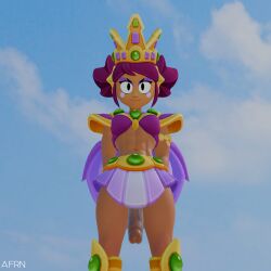 1futa 3d abs afrn beach bikini blender brawl_stars carnaval_mandy_(brawl_stars) dark_skin futanari mandy_(brawl_stars) standing veiny_penis
