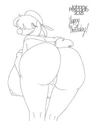 2d_animation animated anthro ass big_breasts big_butt breasts camel_toe canid canine clothing female frame_by_frame hair hat headgear headwear hi_res johnnypescado mammal nipple_piercing nipples piercing presenting presenting_hindquarters puppy_b solo thick_thighs twerking underwear