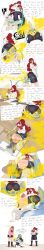 ass ass_focus big_ass big_breasts blush breasts burp facesitting female leash red_hair