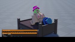 3d animated big_breasts character_name cowgirl_position green_hair hotrodgt66 initishaw intiial no_sound roblox roblox_avatar self_upload tagme top_hat video