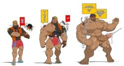 big_muscles big_penis dead_by_daylight gabriel_soma muscle_growth musclegut muscular_arms muscular_male