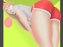 ass_focus big big_ass chainsaw_man cute_face power_(chainsaw_man) thick_thighs