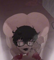 2boys 2d animated ass ass_jiggle ass_shake atlus big_ass big_butt big_thighs black_hair black_lipstick bottom_heavy bubble_butt curvaceous curvy curvy_male erection fat_ass femboy freckles freckles_on_ass glasses goth goth_boy goth_femboy huge_ass huge_butt huge_thighs joker_(persona) light-skinned_male light_skin lipstick lipstick_mark lipstick_on_penis male male_only male_pov moaning opennsfwsp penis penis_on_face persona persona_5 pornsfx pov raburesu_ raytracingva ren_amamiya runny_makeup sega shaking_ass shaking_butt shorter_than_30_seconds sound tagme thick_ass thick_butt thick_hips thick_legs thick_thighs twerking video voluptuous voluptuous_male wide_hips