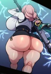 1girls ai_generated curvy huge_ass pink_hair tagme zenless_zone_zero