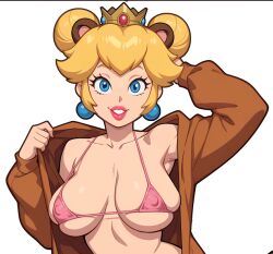 princess peach from ero-card showdown by melongun