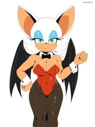 breasts leotard pantyhose rouge_the_bat sonic_(series) soranygy