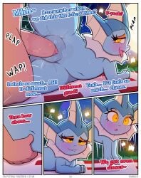 2025 absurd_res apricot_(bnbigus) blush bnbigus border comic dialogue digital_media_(artwork) duo eeveelution english_text enthusiastic_consent eyebrows eyelashes eyeshadow feet female female_feral female_on_human female_penetrated feral feral_penetrated food generation_1_pokemon genitals hair hi_res human human_on_feral human_penetrating human_penetrating_female human_penetrating_feral interspecies larger_human larger_male leg_glider_position looking_pleasured makeup male male/female male_human male_on_feral male_penetrating male_penetrating_female mammal master multiple_scenes navel nintendo open_mouth orange_eyeshadow outline penetration penile penile_penetration penis penis_in_vagina plump_labia pokemon pokemon_(species) pokephilia raised_leg sex signature size_difference smaller_female smaller_feral smaller_penetrated solo_focus spread_legs spreading talking_feral teeth text toes tongue tongue_out vaginal_penetration vaginal_penetration vaporeon vulva white_border yellow_eyes zoophilia