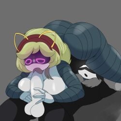 1boy 1girls 69 69_position big_breasts blonde_hair blowjob blush blushing_female blushing_male breasts clothing glitch_productions lizzy_(murder_drones) long_hair murder_drones nude nude_female oc penis pink_eyes ponytail robot robot_boy robot_girl robot_humanoid sucking sucking_dick sucking_penis tannicfer thick_ass thick_thighs thighs white_eyes x-shaped_pupils