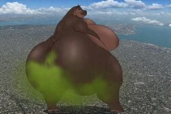 ai_generated anus back_view bbw big_breasts dreamworks farting giantess gloria_the_hippopotamus huge_ass madagascar_(series) perchance_ai round_belly ssbbw
