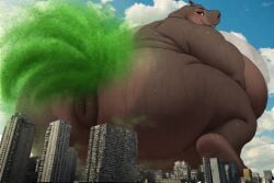 ai_generated anus back_view bbw big_breasts dreamworks farting giantess gloria_the_hippopotamus huge_ass madagascar_(series) perchance_ai round_belly ssbbw