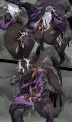 2025 5_fingers absurd_res anthro anus areola arm_wraps ass azula_beastman balls bent_over big_breasts biped black_anus black_areola black_body black_boots black_clothing black_footwear black_hat black_headwear black_nipples black_robe black_skin blush blush_lines bodily_fluids boots bouncing_breasts breast_grab breast_lick breast_play breasts carrying_another carrying_partner clothing comic cum cum_from_vagina cum_in_vagina cum_inside cum_on_leg cum_on_own_penis cum_on_penis cum_on_self digitigrade dominant dominant_anthro dominant_male duo elden_ring elden_ring_nightreign female female_human fingers footwear fromsoftware fur genital_fluids genitals glans grey_balls grey_body grey_fur hair hair_grab hair_over_eyes hand_on_breast hat head_back headgear headwear hi_res human human_on_anthro humanoid_genitalia humanoid_penis interspecies leg_wraps licking long_hair long_tongue male male/female male_anthro mammal mocomori motion_lines multicolored_clothing multicolored_robe nipples nude nude_anthro nude_male penetration penile penile_penetration penis penis_in_vagina pink_glans pink_penis pink_tongue plantigrade purple_clothing purple_hat purple_headwear purple_robe pussyjob questionable_consent recluse_(nightreign) robe rough_sex saliva saliva_on_breasts saliva_on_tongue saliva_string sex shaded sharp_teeth shoes standing standing_sex teeth tongue tongue_out touching_hair two_tone_hat two_tone_robe vaginal_fluids vaginal_penetration vaginal_penetration white_hair wraps