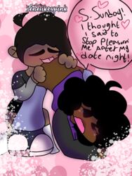 ass blush brown_skin carol_(bbpanzu) clothed dark-skinned_female dark_skin eating_ass embarrassed female friday_night_funkin heart_background jack-o_pose latino licking_ass nenelikespink nonbinary pleasured simple_background spread_ass sunday_(bbpanzu) that's_not_sunday_that's_fkn_monday trans_woman transfem