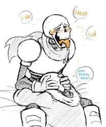 ahe_gao bed big_brother blowjob brothers deep_throat deepthroat fellatio gay gay_sex implied_fellatio implied_oral incest male male_on_male male_only monster oral oral_sex papyrus sans sex tongue_out undertale