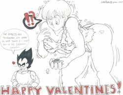 bulma_briefs color dragon_ball dragon_ball_z female giantess hair human husband_and_wife interspecies jodagee male straight_hair vegeta